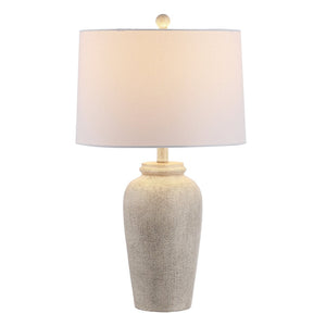 Safavieh SABRIN, 26-Inch Cream Resin Table Lamp - Timeless Elegance for Modern & Classic Interiors, Versatile Use TBL4417A