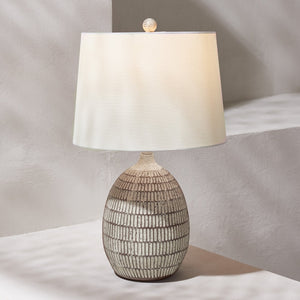 Safavieh DEWLEN, 24-Inch Brown & White Resin Table Lamp - Stylish Lighting for Modern & Classic Decor Spaces TBL4421A