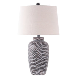 Safavieh JERLEN, 26-Inch Brown/White Resin Table Lamp - Sculptural Design for Cozy Ambiance in Any Space TBL4422A