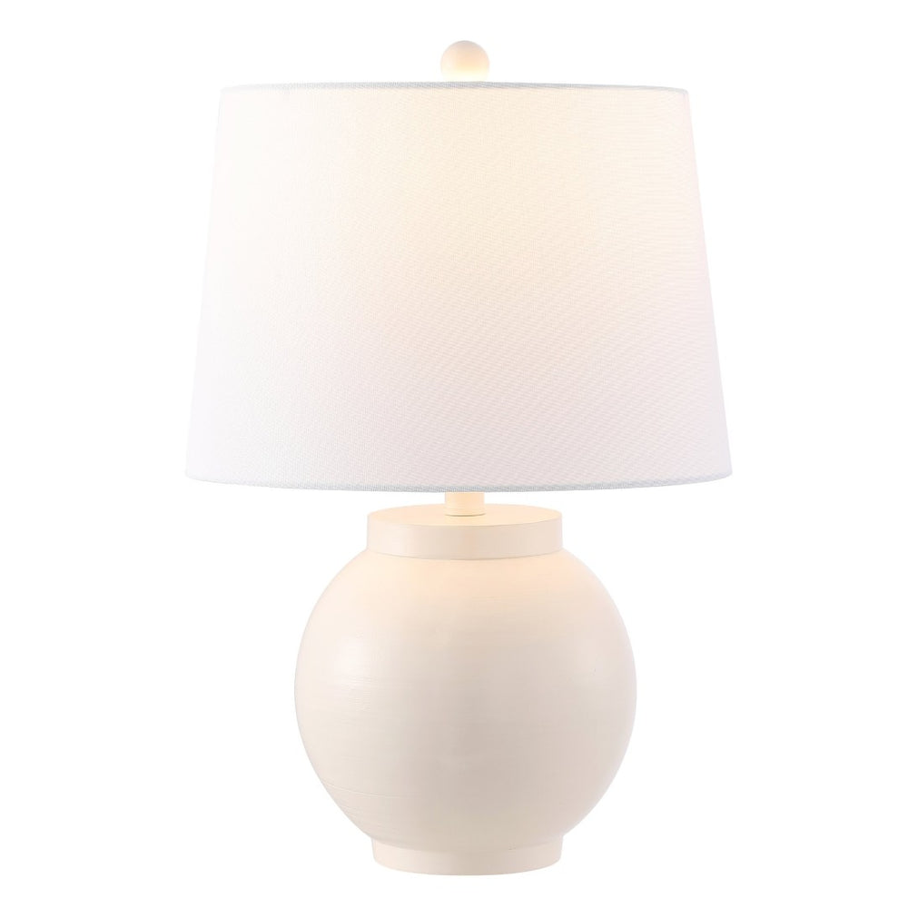 Safavieh LEMENI, LEMENI 22-Inch Cream Resin Table Lamp - Stylish Ambient Lighting for Modern Home Décor & Elegance TBL4425A