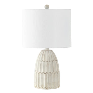 Safavieh RONKEN, 22-Inch Antique White Resin Table Lamp - Elegant Accent for Cozy Ambiance in Any Room TBL4426A