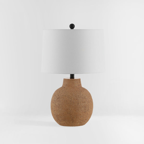 Safavieh ACER, 24-Inch Tan Resin Table Lamp – Elegant Ambient Lighting for Modern Homes & Offices TBL4428A
