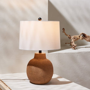 Safavieh ACER, 24-Inch Tan Resin Table Lamp – Elegant Ambient Lighting for Modern Homes & Offices TBL4428A