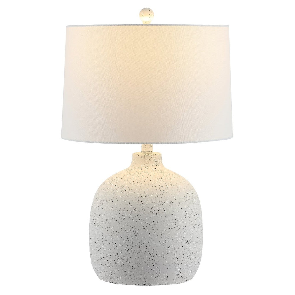 Safavieh VELERI, 24-Inch White Resin Table Lamp - Modern Ambient Lighting for Home Decor & Versatile Placement TBL4432A