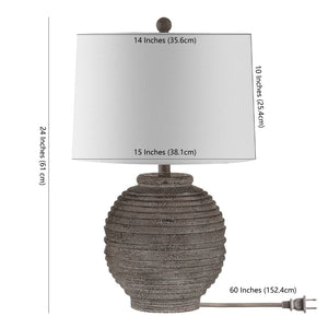 Safavieh PENDRI, Elegant 24-Inch Brown Resin Table Lamp for Cozy Illumination in Any Room, Timeless Design TBL4433A