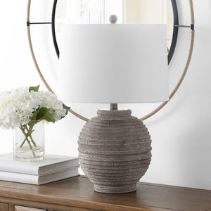 Safavieh PENDRI, Elegant 24-Inch Brown Resin Table Lamp for Cozy Illumination in Any Room, Timeless Design TBL4433A