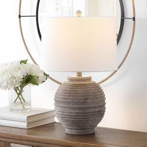 Safavieh PENDRI, Elegant 24-Inch Brown Resin Table Lamp for Cozy Illumination in Any Room, Timeless Design TBL4433A