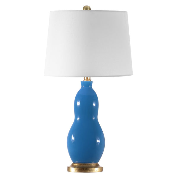 Safavieh ROGAN, Set of 2 Soft Blue Ceramic Table Lamps - Elegant Ambient Lighting for Home Décor Styles TBL4439A-SET2