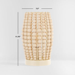 Safavieh DARROW, 11.75-Inch Cream Wood and Iron Table Lamp – Elegant, Versatile Lighting for Any Space TBL4447A