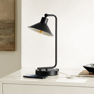 Safavieh Nadav, 16 Inch, Black, Iron Table Lamp W/ Usb Port Black TBL4454A-U