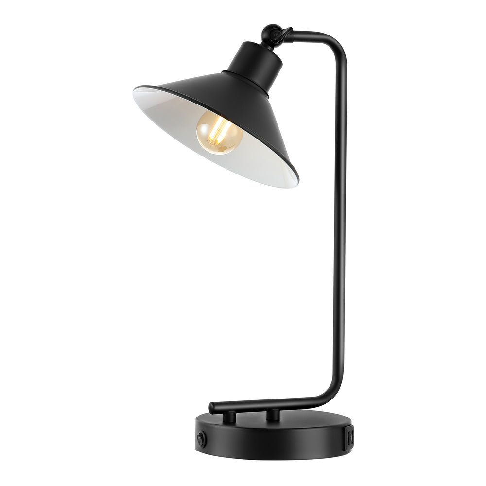 Safavieh Nadav, 16 Inch, Black, Iron Table Lamp W/ Usb Port Black TBL4454A-U