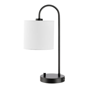 Safavieh Lybrin, 19 Inch, Black, Iron Table Lamp W/ Usb Port Black TBL4455A-U