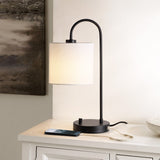 Safavieh Lybrin, 19 Inch, Black, Iron Table Lamp W/ Usb Port Black TBL4455A-U