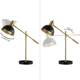 Safavieh Amur 22" Table Lamp W/ Usb Black / Brass Iron TBL4456A-U