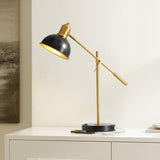 Safavieh Amur 22" Table Lamp W/ Usb Black / Brass Iron TBL4456A-U