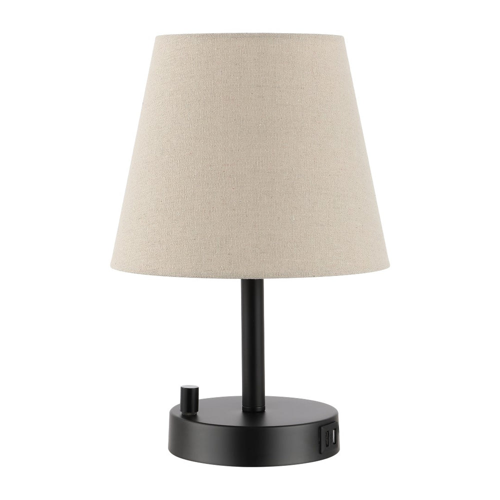 Safavieh Fynn, 13 Inch, Black, Iron Table Lamp W/ Usb Lamp Black TBL4460A-U