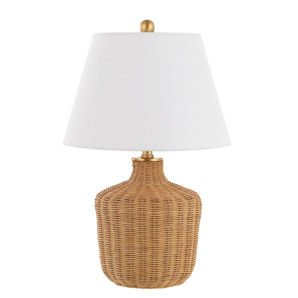 Safavieh SAOLIA, SAOLIA 22-Inch Handwoven Natural Rattan Table Lamp - Coastal & Bohemian Style for Any Room Decor TBL4467A