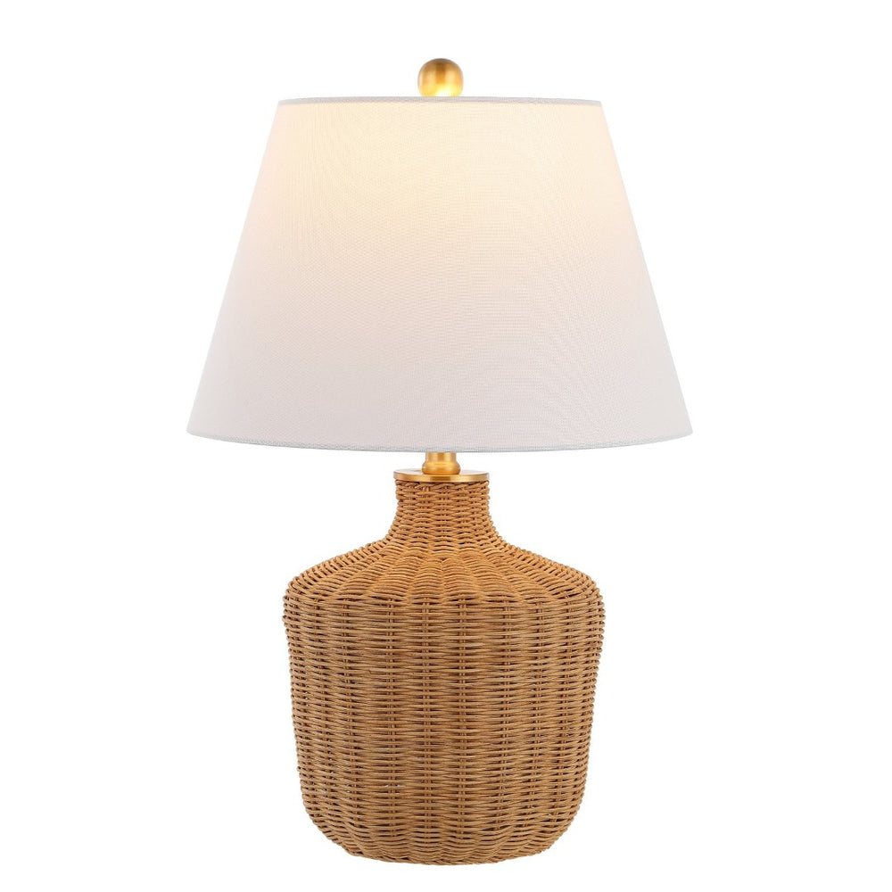 Safavieh SAOLIA, SAOLIA 22-Inch Handwoven Natural Rattan Table Lamp - Coastal & Bohemian Style for Any Room Decor TBL4467A