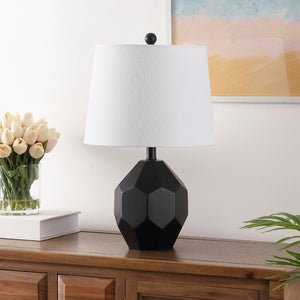Safavieh DANILO, 19.5-Inch Black Resin Table Lamp - Contemporary Sculptural Design for Home & Office Decor TBL4469A