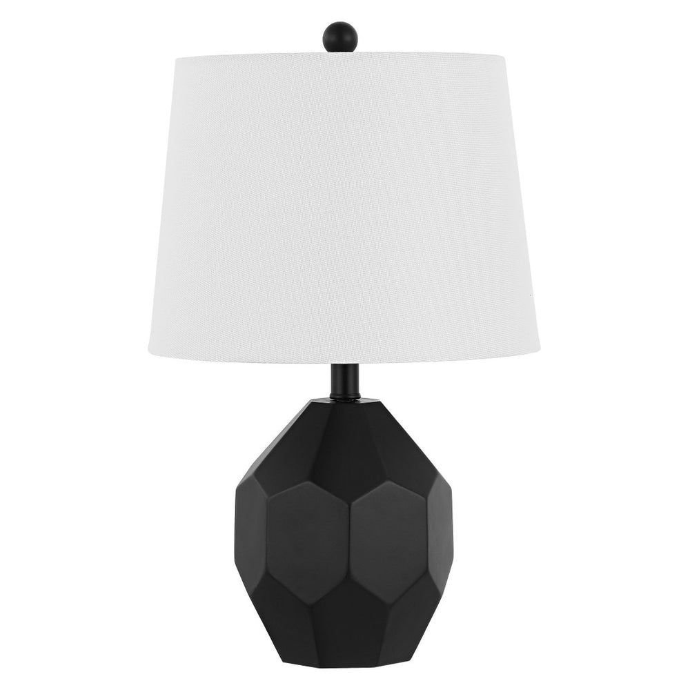 Safavieh DANILO, 19.5-Inch Black Resin Table Lamp - Contemporary Sculptural Design for Home & Office Decor TBL4469A