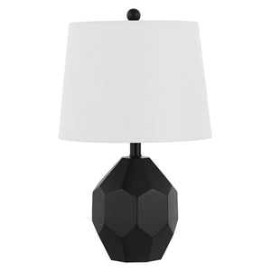 Safavieh DANILO, 19.5-Inch Black Resin Table Lamp - Contemporary Sculptural Design for Home & Office Decor TBL4469A