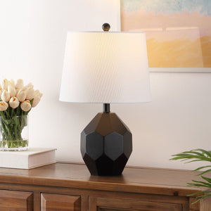 Safavieh DANILO, 19.5-Inch Black Resin Table Lamp - Contemporary Sculptural Design for Home & Office Decor TBL4469A