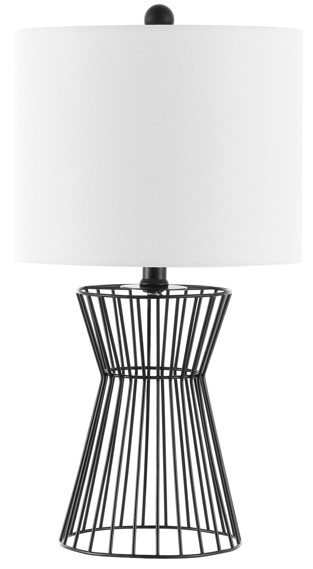 Safavieh RAYNA, 19.5-Inch Matte Black Iron Table Lamp - Modern, Stylish Lighting for Home & Office Decor TBL4471A