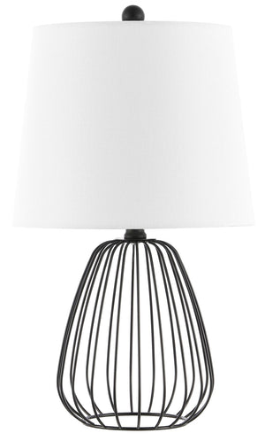 Safavieh SEINE, 19-Inch Matte Black Iron Table Lamp – Stylish Minimalist Design for Home & Office Spaces TBL4472A