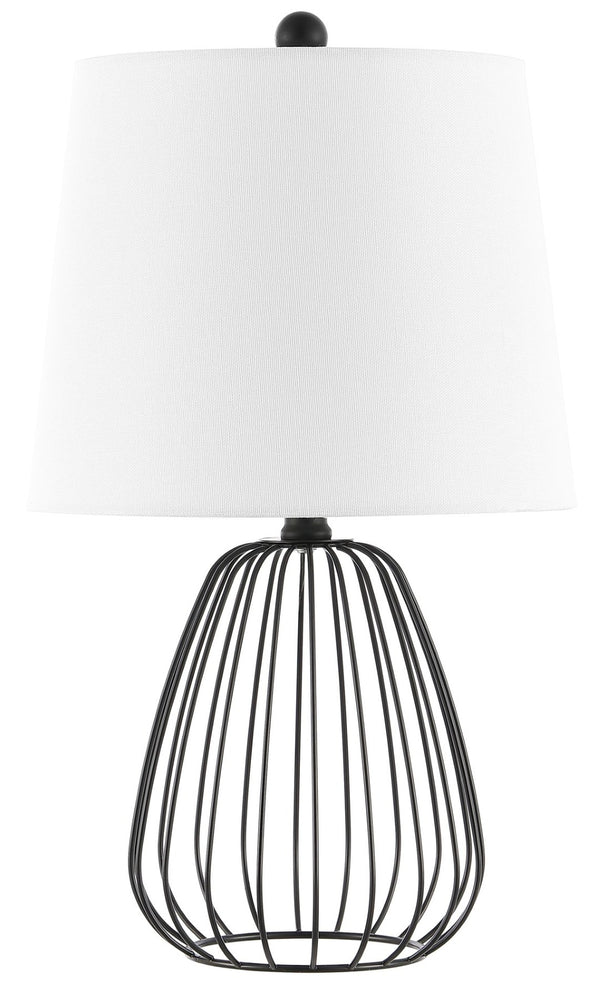 Safavieh SEINE, 19-Inch Matte Black Iron Table Lamp – Stylish Minimalist Design for Home & Office Spaces TBL4472A