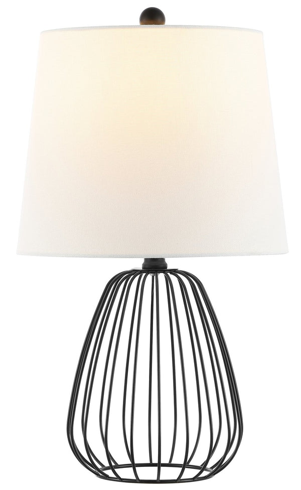 Safavieh SEINE, 19-Inch Matte Black Iron Table Lamp – Stylish Minimalist Design for Home & Office Spaces TBL4472A