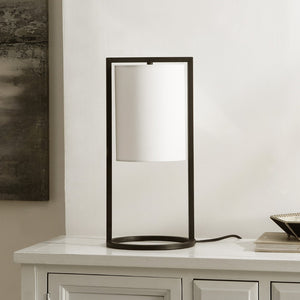Safavieh TAMIKO, 17.75" Black Iron Table Lamp - Sleek Minimalist Design for Modern & Transitional Spaces TBL4476A