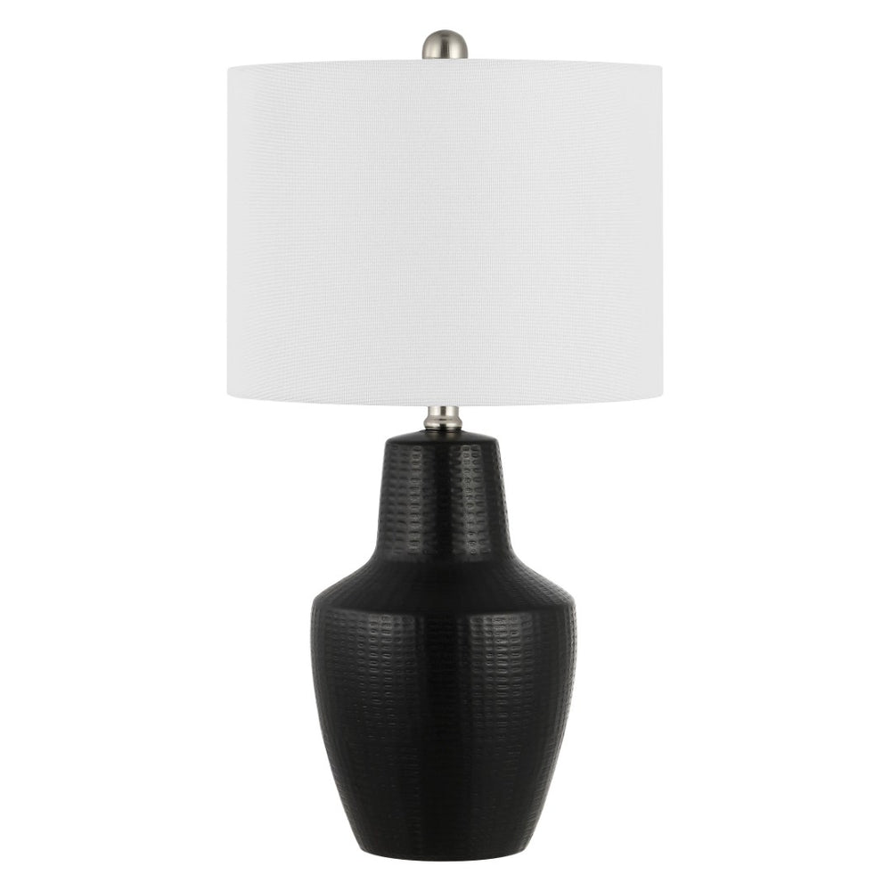 Safavieh VOETTA, 23-Inch Black Ceramic Table Lamp - Stylish Minimalist Design for Modern Home Decor & Lighting TBL4477A