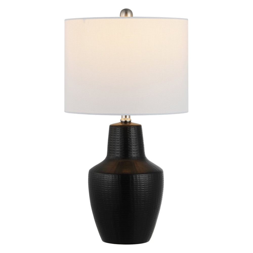 Safavieh VOETTA, 23-Inch Black Ceramic Table Lamp - Stylish Minimalist Design for Modern Home Decor & Lighting TBL4477A
