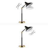 Safavieh Author, 18.5 Inch Black, Iron Table Lamp W/ Usb Port Black / Brass Gold TBL4488A-U