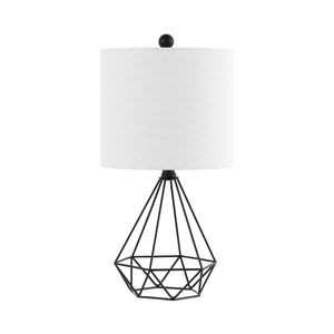 Safavieh PORZANA, 18.25-Inch Black Iron Table Lamp – Modern Minimalist Design for Stylish Home Lighting Solutions TBL4489A