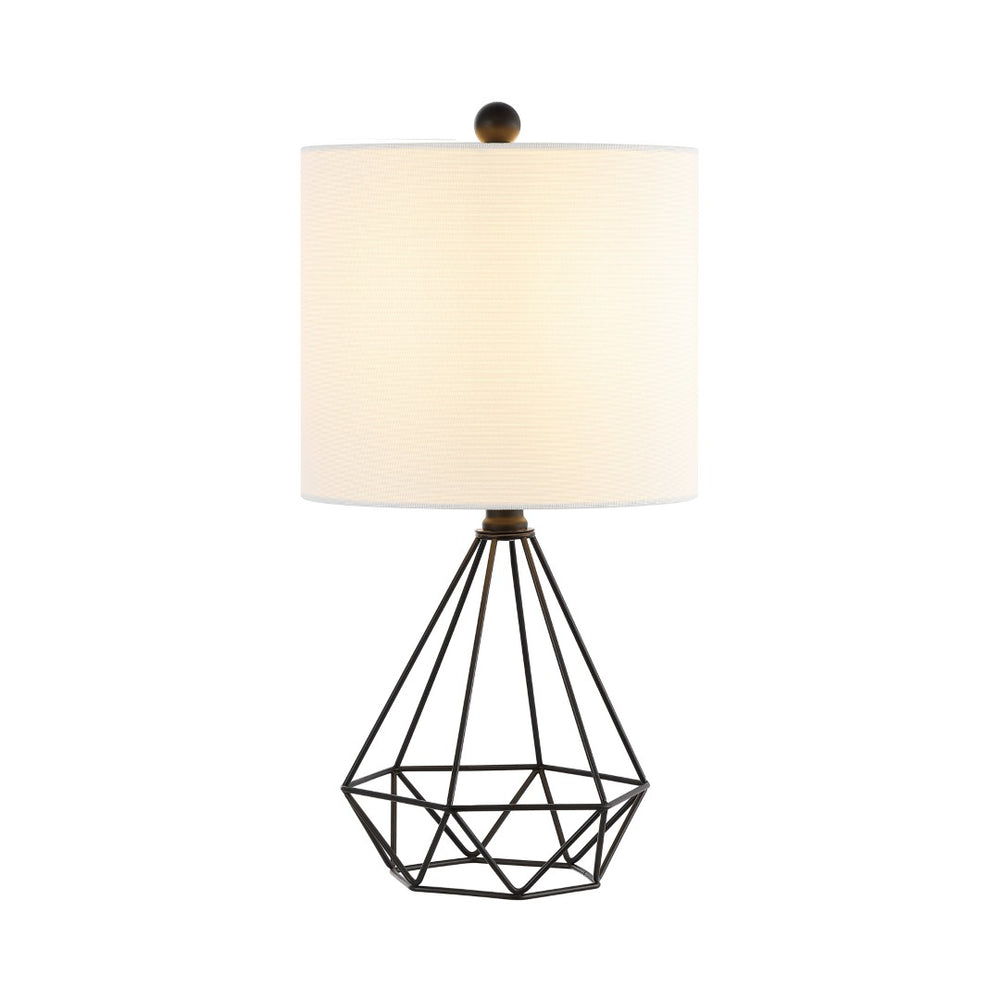 Safavieh PORZANA, 18.25-Inch Black Iron Table Lamp – Modern Minimalist Design for Stylish Home Lighting Solutions TBL4489A