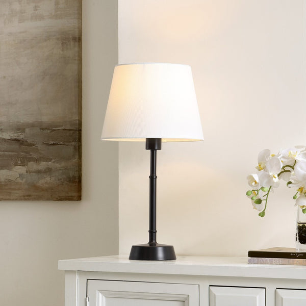 Safavieh NYSA, 20.75" Black Iron Table Lamp - Stylish, Modern Design for Home, Office, and Bedroom Decor TBL4491A