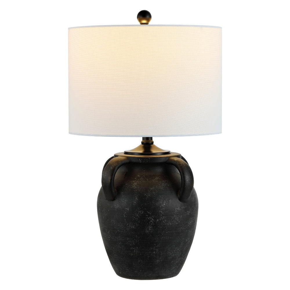 Safavieh RHYNNE, 22.5-Inch Black Ceramic Table Lamp - Sleek Contemporary Accent for Stylish Illumination TBL4496A
