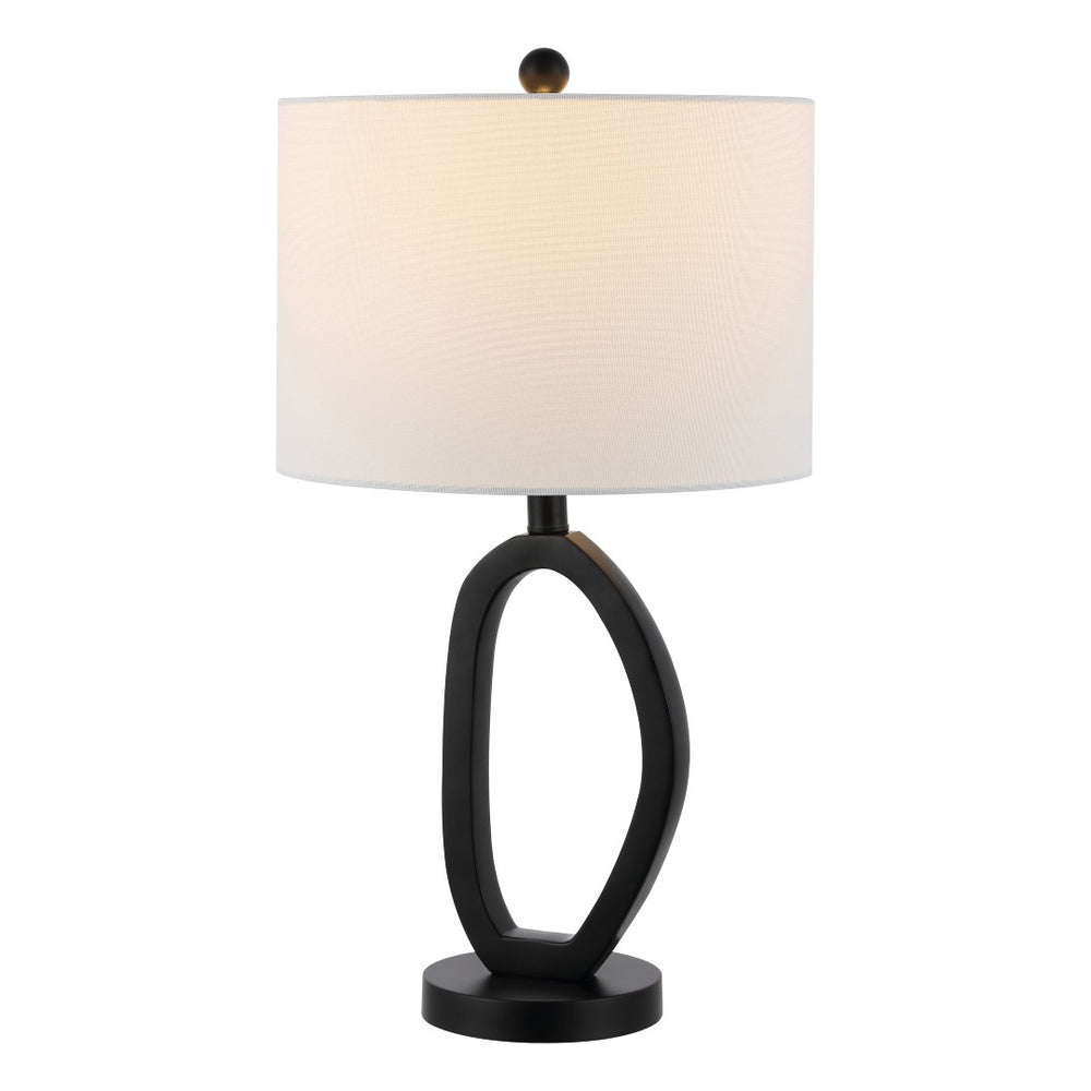 Safavieh VERNE, 24-Inch Black Resin and Iron Table Lamp for Modern Elegance in Any Room - Versatile Lighting Solution TBL4497A