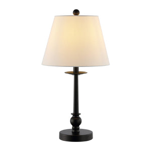 Safavieh CLYSA, 21-Inch Black Iron Table Lamp - Modern Minimalist Design for Warm Ambiance & Versatile Use TBL4502A