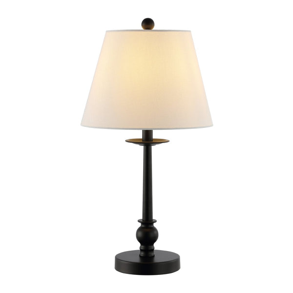 Safavieh CLYSA, 21-Inch Black Iron Table Lamp - Modern Minimalist Design for Warm Ambiance & Versatile Use TBL4502A