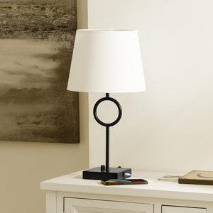 Safavieh Vynn, 19 Inch, Black, Iron Table Lamp W/ Usb Port Black TBL4507A-U
