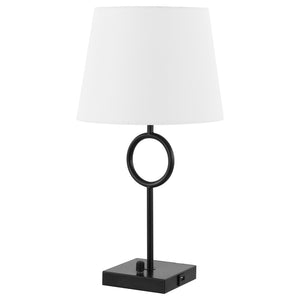 Safavieh Vynn, 19 Inch, Black, Iron Table Lamp W/ Usb Port Black TBL4507A-U