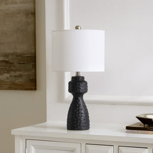 Safavieh THEORY, 22-Inch Black Ceramic Table Lamp - Modern Minimalism Meets Classic Warmth for Any Space TBL4511A