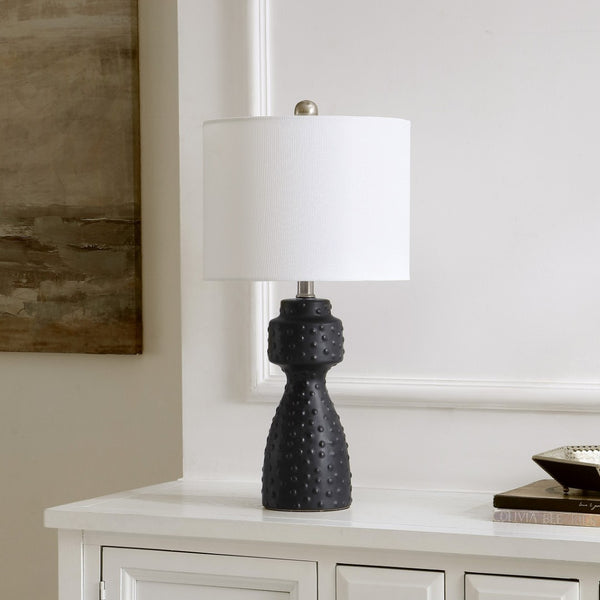 Safavieh THEORY, 22-Inch Black Ceramic Table Lamp - Modern Minimalism Meets Classic Warmth for Any Space TBL4511A