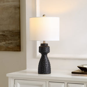 Safavieh THEORY, 22-Inch Black Ceramic Table Lamp - Modern Minimalism Meets Classic Warmth for Any Space TBL4511A