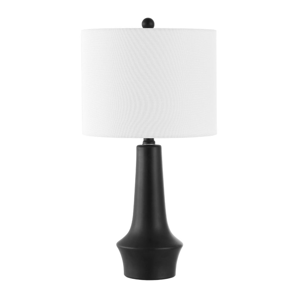 Safavieh SOLYN, 21.5-Inch Black Ceramic Table Lamp - Modern Design with Soft Cotton Shade for Any Space TBL4514A