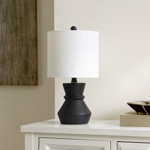 Safavieh ROSLYN, 17.5 Inch Black Ceramic Table Lamp - Stylish Ambient Lighting for Home & Office Decor TBL4515A