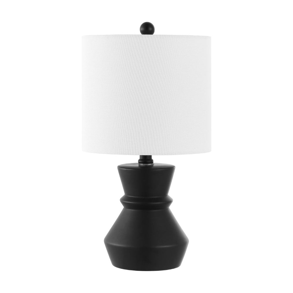 Safavieh ROSLYN, 17.5 Inch Black Ceramic Table Lamp - Stylish Ambient Lighting for Home & Office Decor TBL4515A