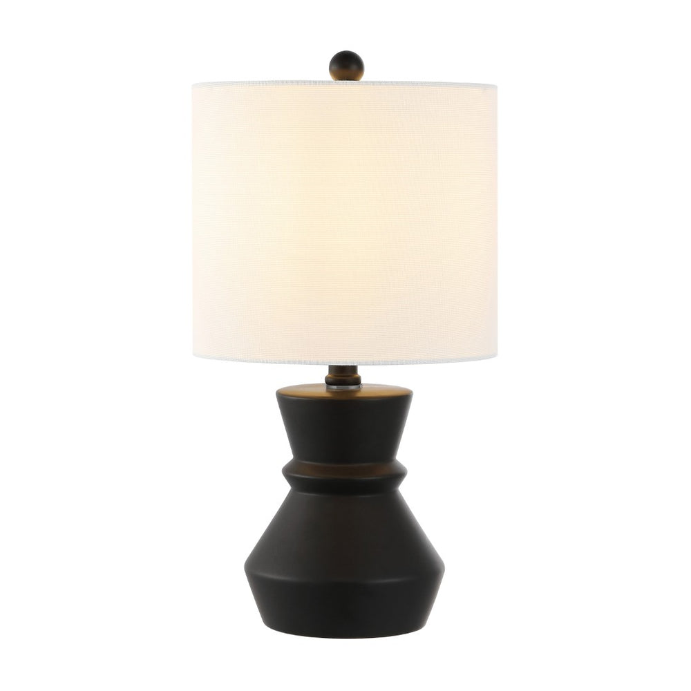 Safavieh ROSLYN, 17.5 Inch Black Ceramic Table Lamp - Stylish Ambient Lighting for Home & Office Decor TBL4515A